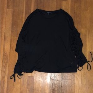 Express tie sleeve top